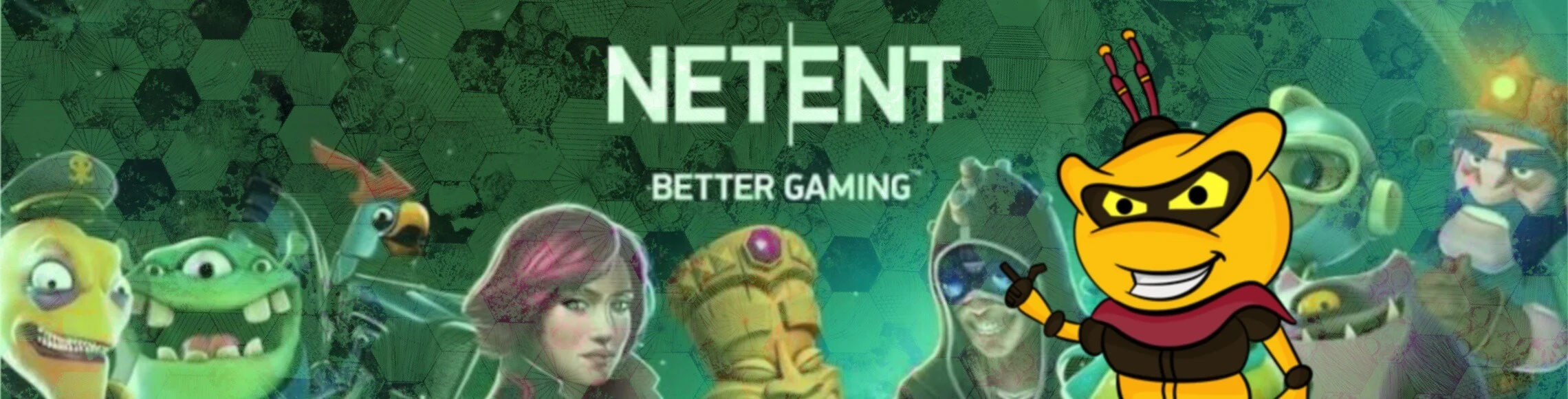 NetEnt Casino Provider Banner for page about NetEnt.