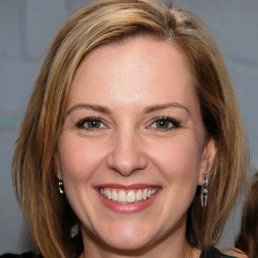 Portrait of Linda Carter, a smiling professional woman with blonde hair and a friendly demeanor.